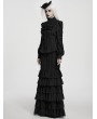 Punk Rave Black Gothic Victorian Classic Women's Shirt with Detachable Collar
