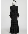 Punk Rave Black Gothic Victorian Classic Women's Shirt with Detachable Collar