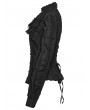 Punk Rave Black Gothic Victorian Classic Women's Shirt with Detachable Collar