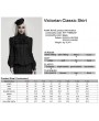 Punk Rave Black Gothic Victorian Classic Women's Shirt with Detachable Collar