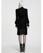 Punk Rave Black Gothic Retro Floral Lace Shirt for Women