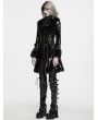 Punk Rave Black Gothic Punk Patent Leather Jacket for Women