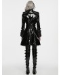 Punk Rave Black Gothic Punk Patent Leather Jacket for Women