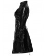 Punk Rave Black Gothic Punk Patent Leather Jacket for Women