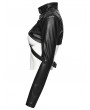 Punk Rave Black Gothic Cyberpunk Cropped Jacket for Women