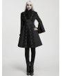 Punk Rave Black Gothic Noble Embroidered Beaded Lace Trim Jacket for Women