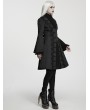 Punk Rave Black Gothic Noble Embroidered Beaded Lace Trim Jacket for Women