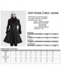 Punk Rave Black Gothic Noble Embroidered Beaded Lace Trim Jacket for Women