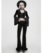 Punk Rave Black Gothic Velvet Bat Short Jacket for Women