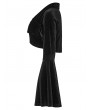 Punk Rave Black Gothic Velvet Bat Short Jacket for Women