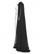 Punk Rave Black Gothic Shadow Mesh Feather Cloak for Women