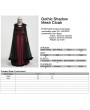 Punk Rave Black Gothic Shadow Mesh Feather Cloak for Women