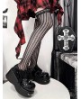 Black Gothic Spiked Rivet Bat Wing Platform Shoes