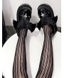 Black Gothic Spiked Rivet Bat Wing Platform Shoes