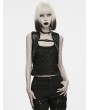Punk Rave Black Gothic Wasteland Pullover Sweater for Women