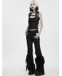 Punk Rave Black Gothic Wasteland Pullover Sweater for Women