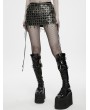 Punk Rave Metal Gothic Cross Chain Cage Harness Skirt