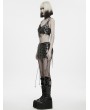 Punk Rave Metal Gothic Cross Chain Cage Harness Skirt
