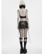 Punk Rave Metal Gothic Cross Chain Cage Harness Skirt