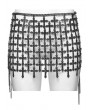 Punk Rave Metal Gothic Cross Chain Cage Harness Skirt