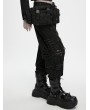Punk Rave Black Gothic Punk Armory Convertible Waist Bag