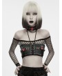 Punk Rave Black Punk Gothic Red Evil Eye Bra