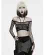 Punk Rave Black Punk Gothic Red Evil Eye Bra