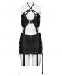 Punk Rave Black Gothic Functional Two-Wear Sexy Lingerie