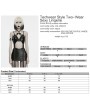 Punk Rave Black Gothic Functional Two-Wear Sexy Lingerie