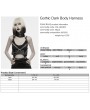 Punk Rave Black Gothic Dark Spiked Chain Body Harness