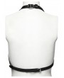 Punk Rave Black Gothic Punk Cross Studded Chest Harness