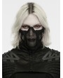 Punk Rave Black Gothic Post Apocalyptic Punk Rivet Mesh Face Mask