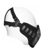 Punk Rave Black Gothic Post Apocalyptic Punk Rivet Mesh Face Mask