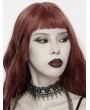Punk Rave Black Gothic Cathedral Cross Lace Choker