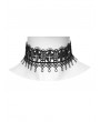 Punk Rave Black Gothic Cathedral Cross Lace Choker