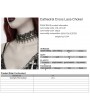 Punk Rave Black Gothic Cathedral Cross Lace Choker