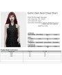Punk Rave Black Gothic Dark Skull Chest Chain Harness