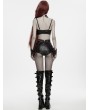 Punk Rave Black Gothic Bloody Rose Lace Chain Bralet