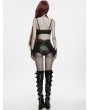 Punk Rave Black Gothic Rose Lace Chain Bralet