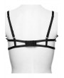 Punk Rave Black Gothic Rose Lace Chain Bralet