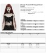 Punk Rave Black Gothic Rose Lace Chain Bralet