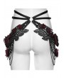 Punk Rave Black Gothic Bloody Rose Lace Hip Chains Harness