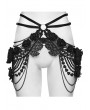 Punk Rave Black Gothic Rose Lace Hip Chains Harness