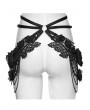Punk Rave Black Gothic Rose Lace Hip Chains Harness