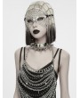 Punk Rave Silver Vintage Gothic Feather Masquerade Mask