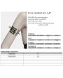 Punk Rave Silver Gothic Punk Studded Arm Cuff
