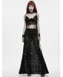 Punk Rave Black Gothic Vintage Angel Fluffy Feather Lace Up Bralet