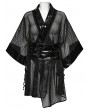 Punk Rave Black Dark Night Gothic Mesh Kimono for Women