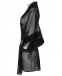 Punk Rave Black Dark Night Gothic Mesh Kimono for Women