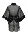 Punk Rave Black Dark Night Gothic Mesh Kimono for Women